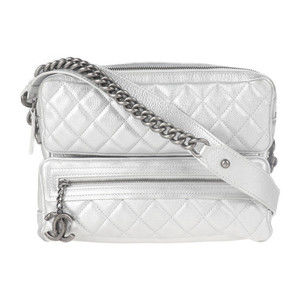 Chanel Shoulder Bag Silver Chain